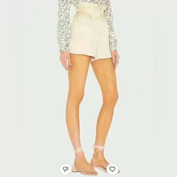 Cupcakes & Cashmere Leah High-Rise Paperbag Short Size XS - Picture 4 of 11